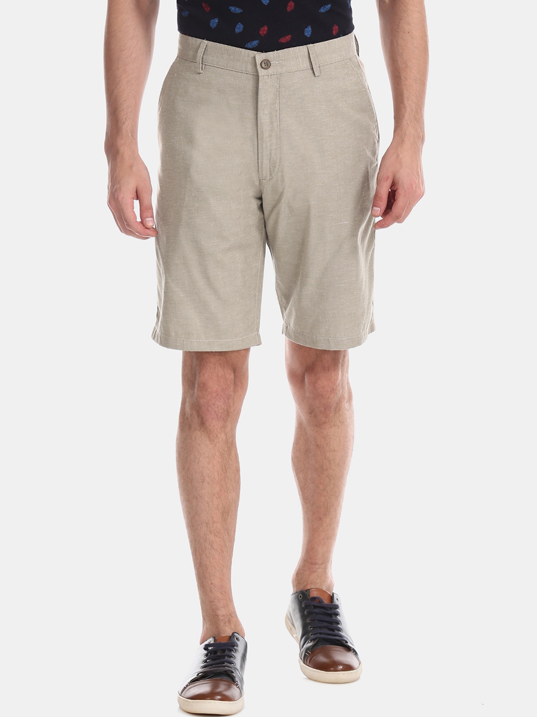 

Arrow Sport Men Beige Solid Regular Fit Regular Shorts