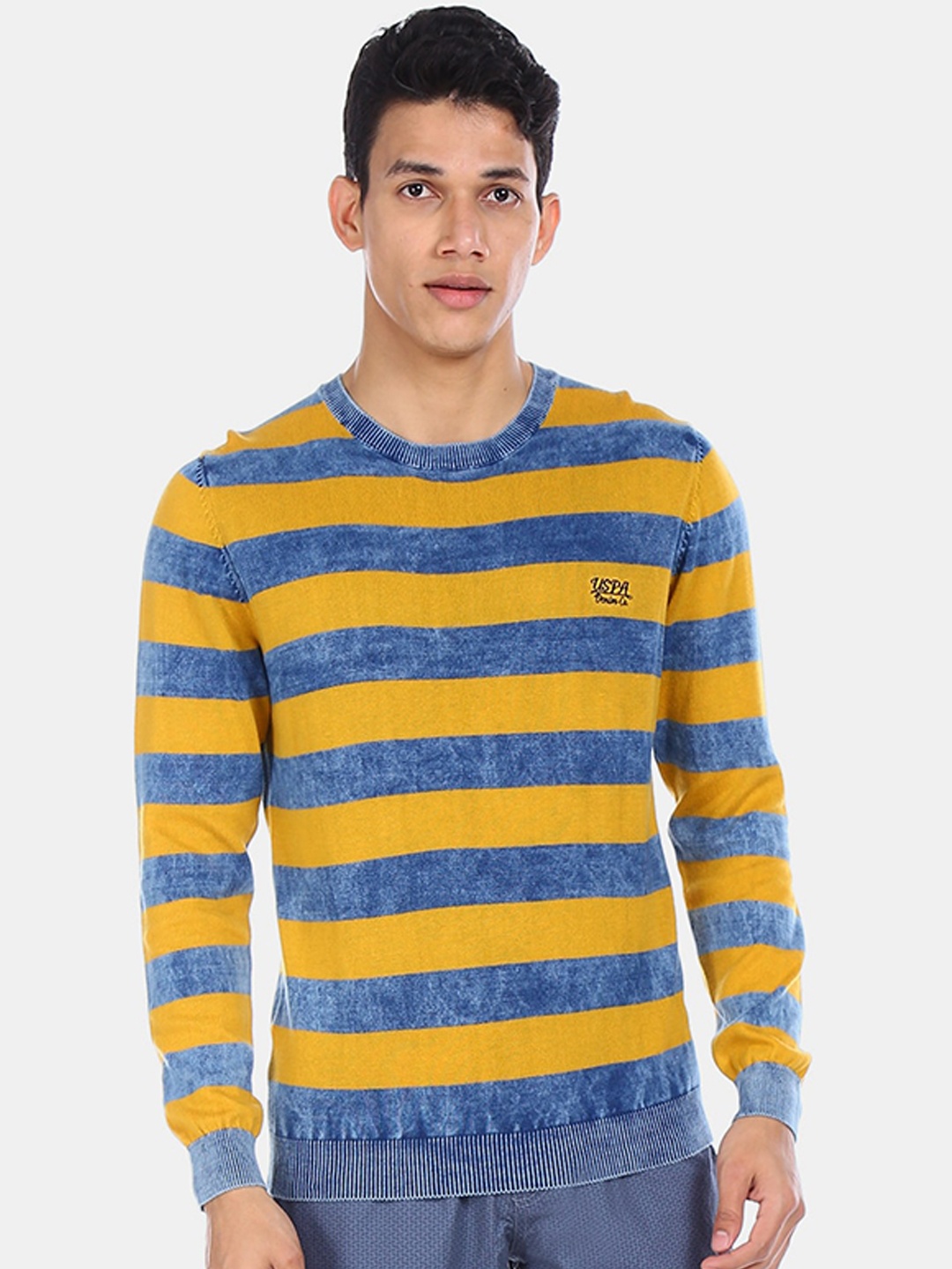 

U.S. Polo Assn. Denim Co. Men Yellow Striped
