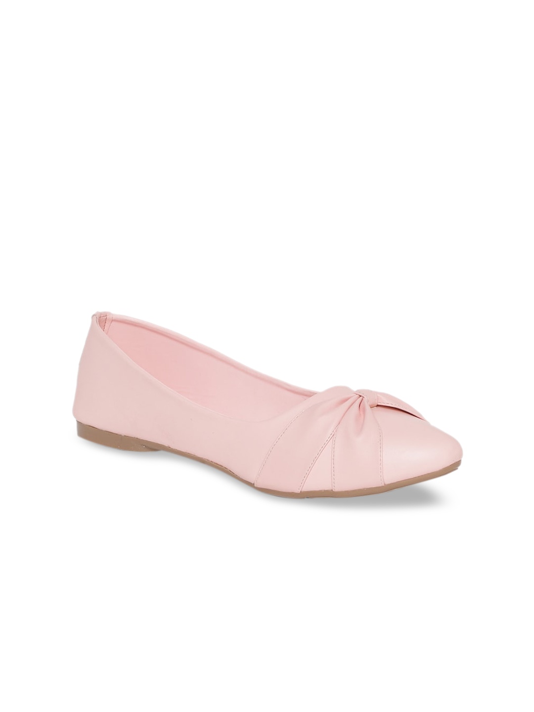 

Padvesh Women Pink Textured Ballerinas
