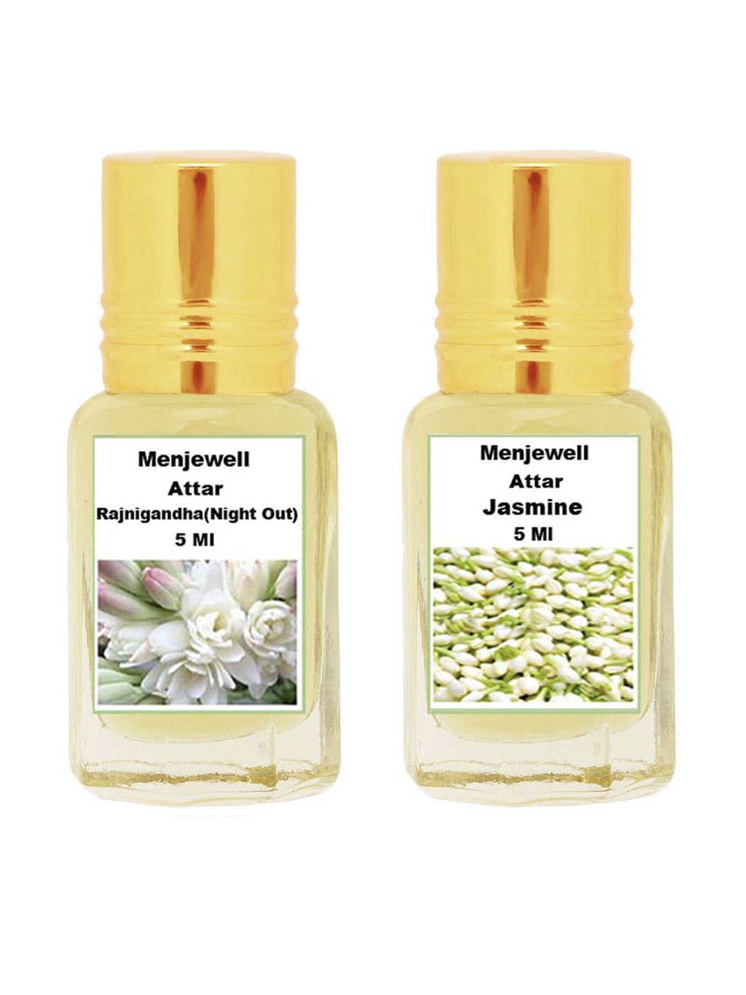 

Menjewell Rajnigandha and Jasmine Attar 10 ml, Yellow