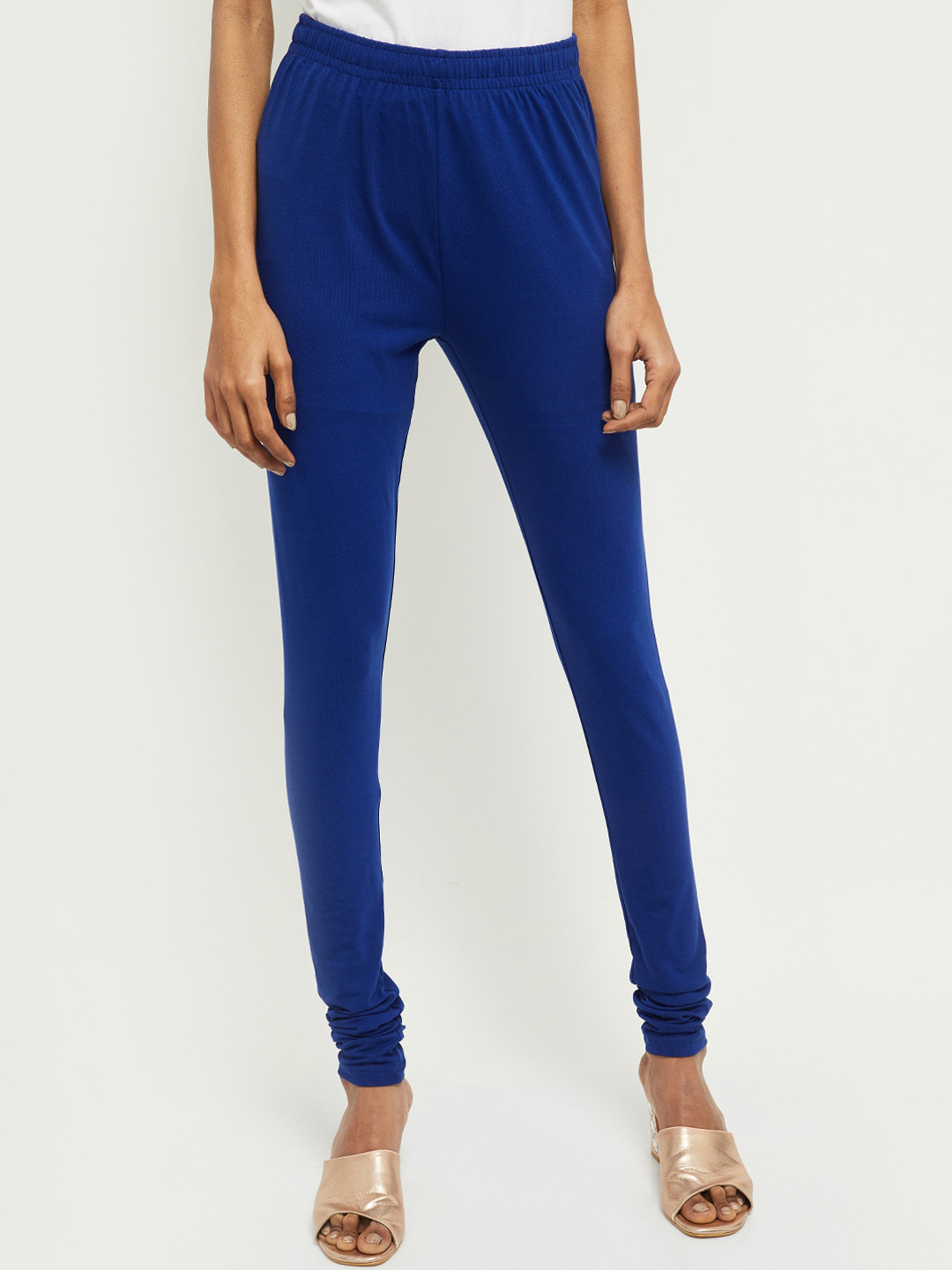 

Women Blue Solid Churidar