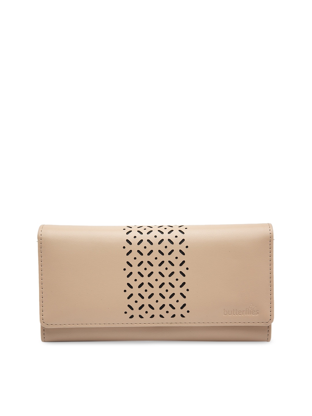 Butterflies Women Peach-Coloured Textured Envelope