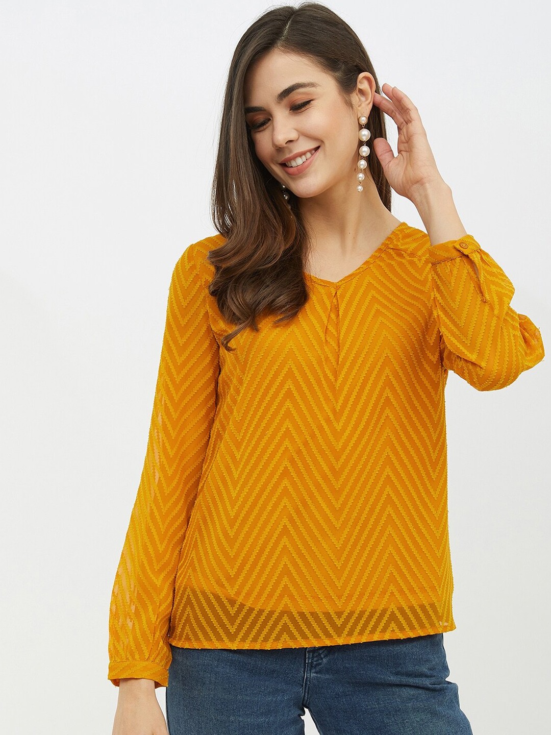 

Harpa Women Mustard Solid Top