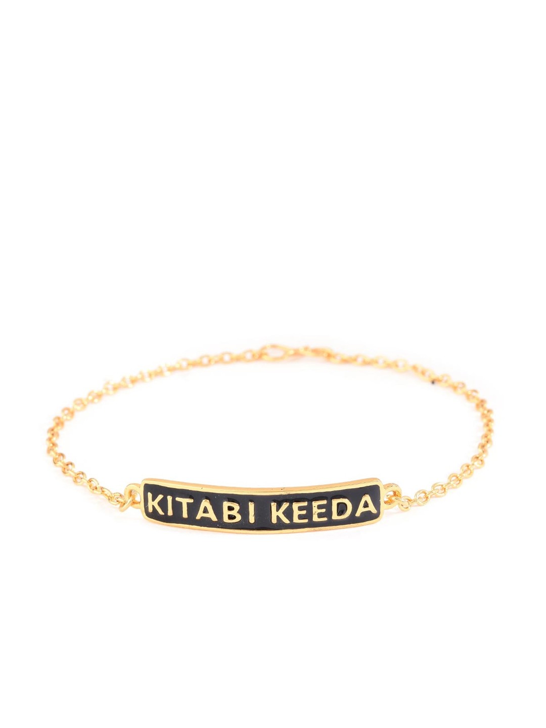 

Tistabene Women Gold-Plated & Black Wraparound Bracelet
