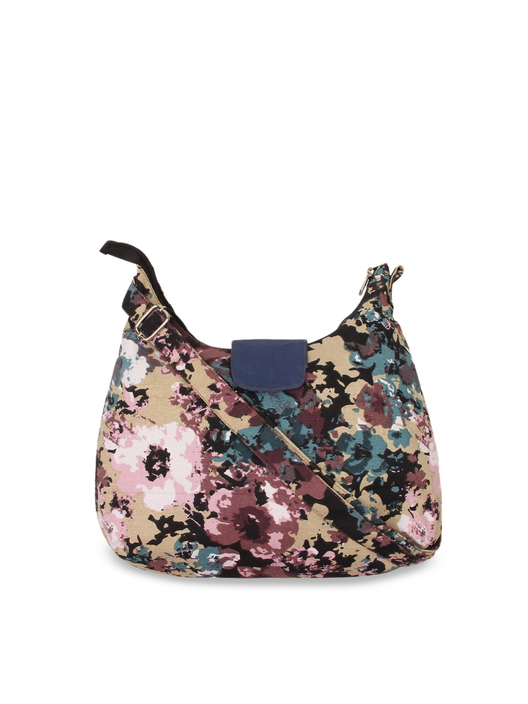 

Vivinkaa Blue & Beige Embellished Sling Bag