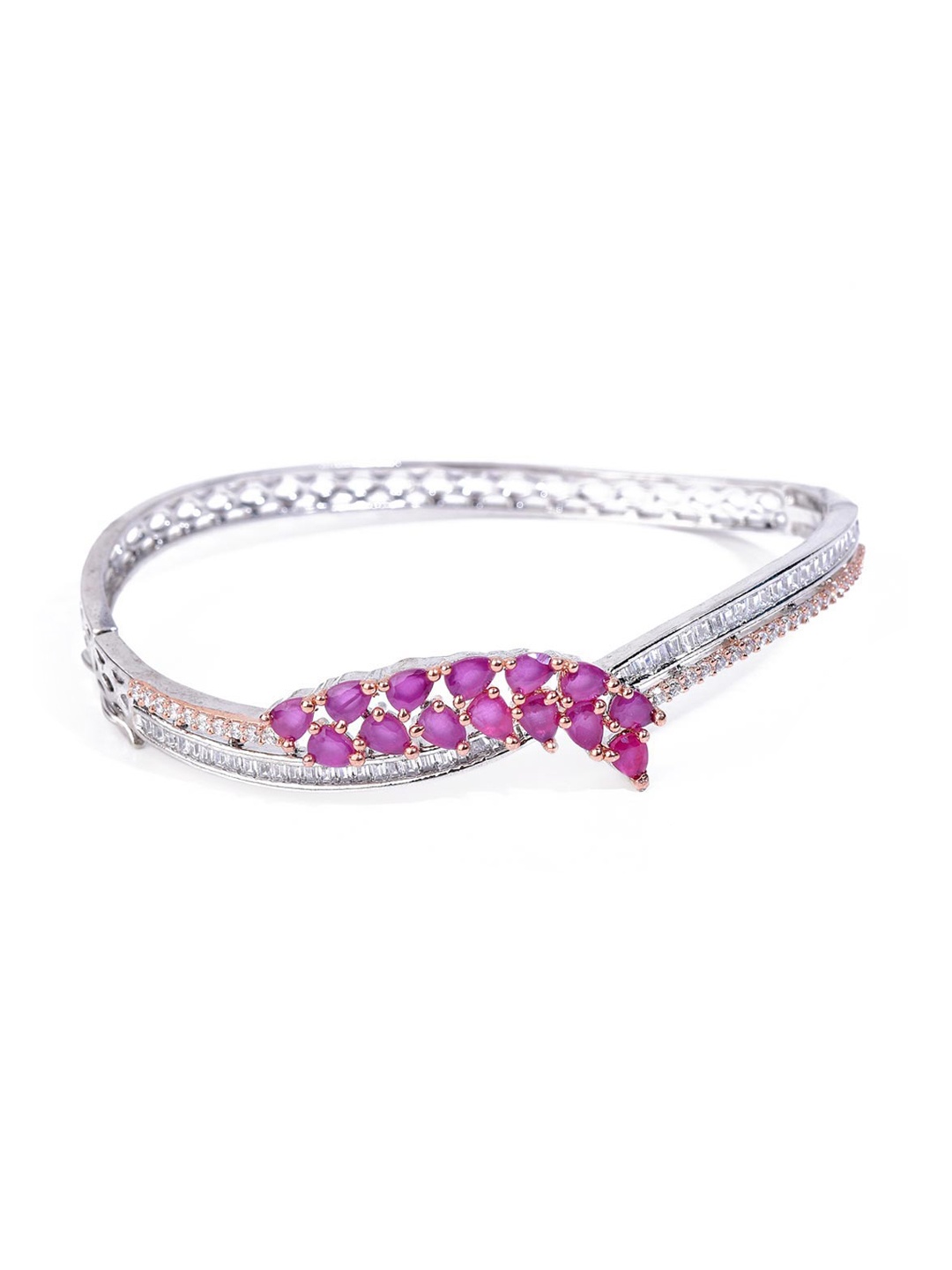 Tistabene Silver-Toned Bangle-Style Bracelet