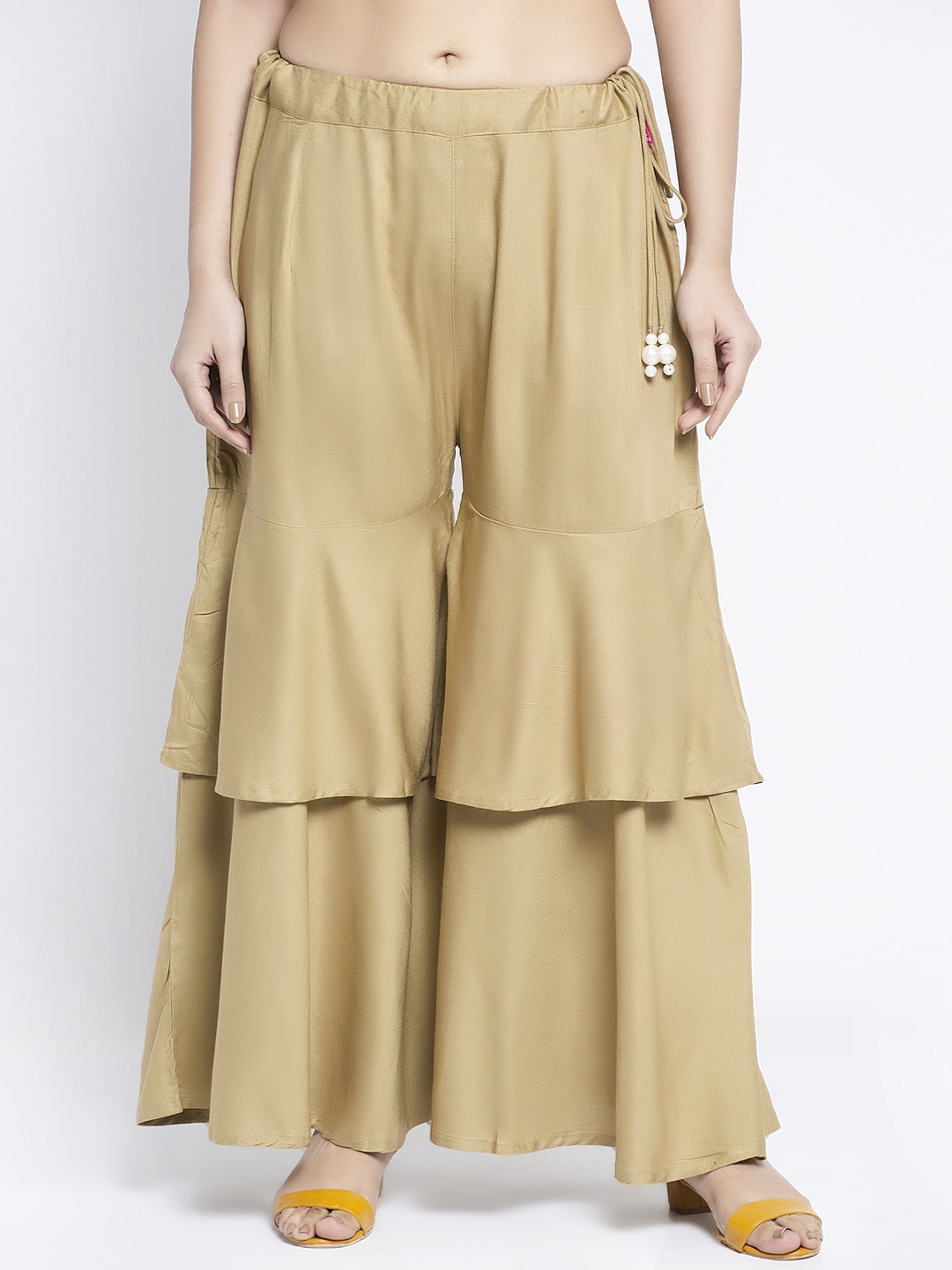 

GRACIT Women Beige Solid