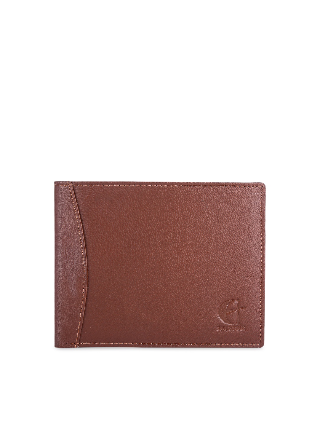 

HiLEDER Men Brown Solid Two Fold Wallet