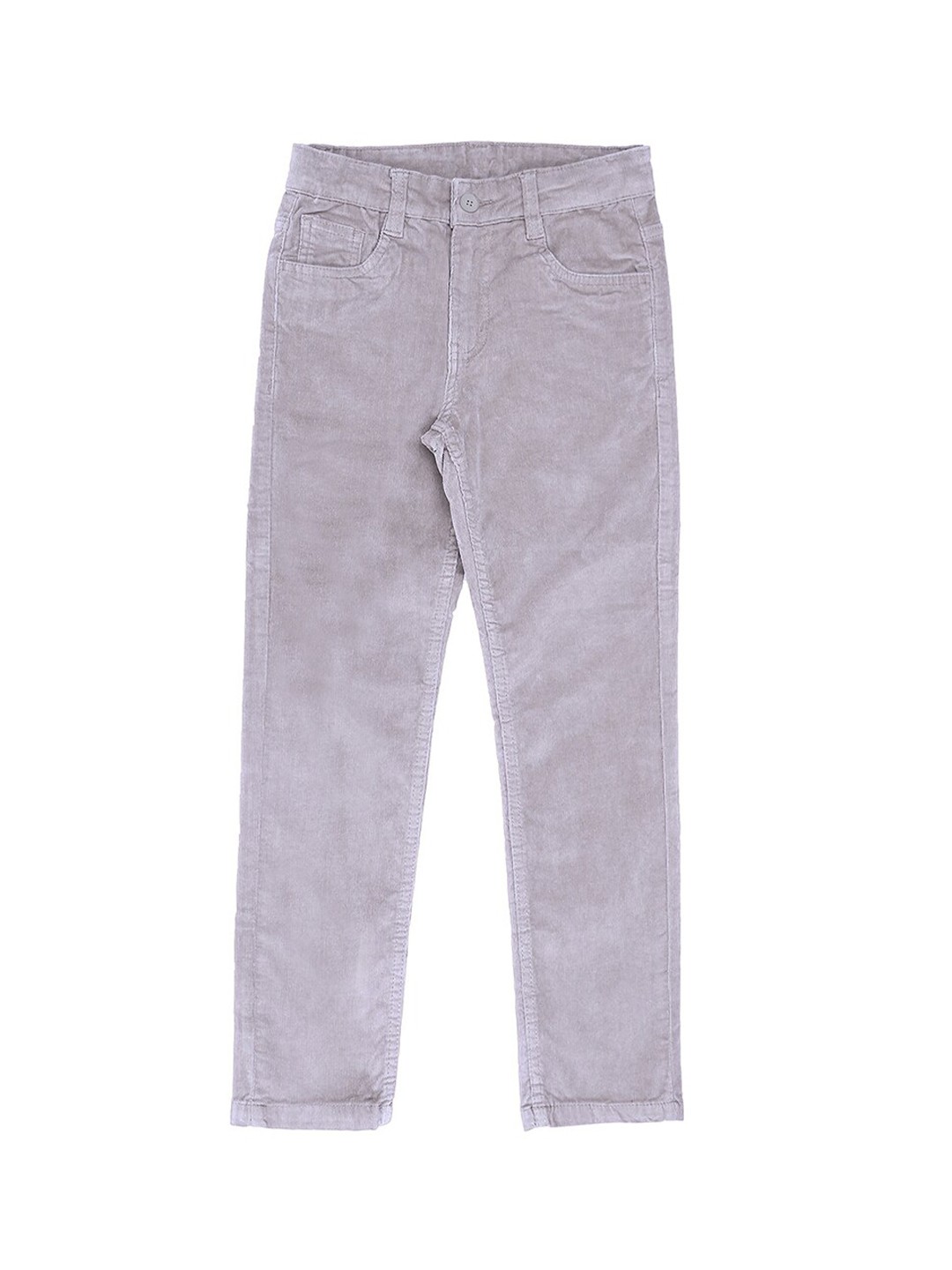 

Pantaloons Junior Boys Grey Regular Fit Solid Regular Trousers
