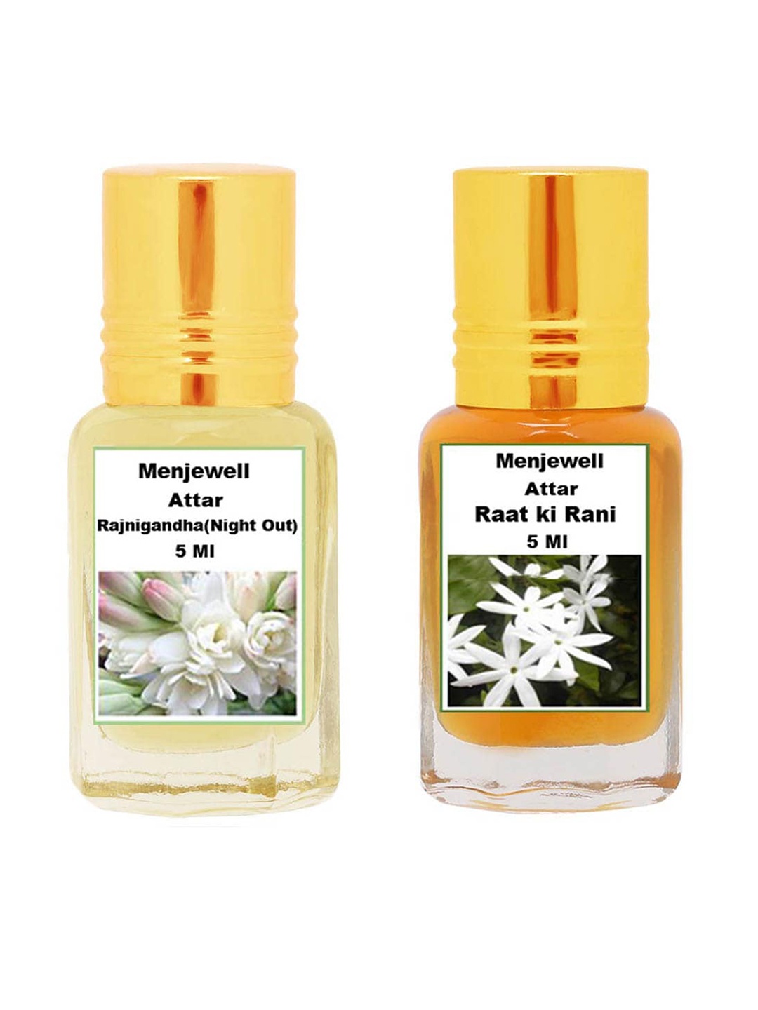 

Menjewell Rajnigandha & Raat-Ki-Rani Attar 10ML, Yellow