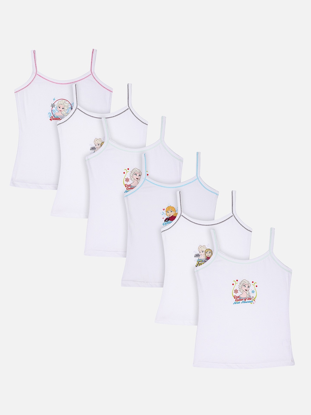 

Bodycare Kids Girls Pack of 6 Assorted Frozen Innerwear Vests KIAE941-PK001