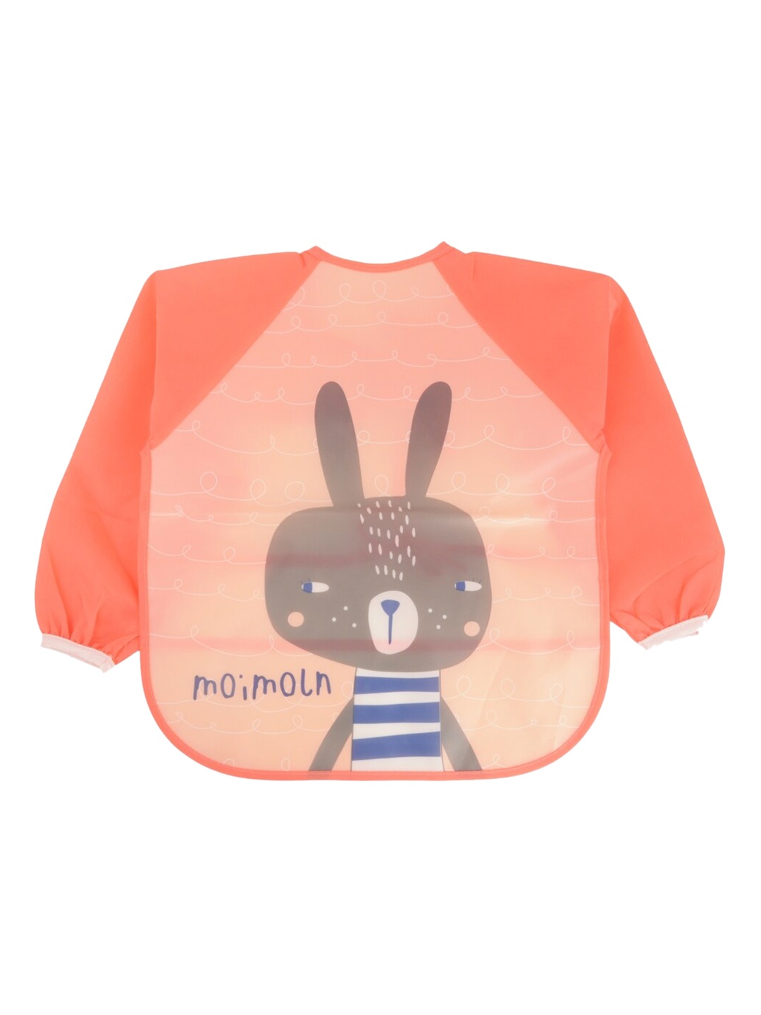 

Yellow Bee Kids Peach-Coloured & Grey Printed Craft Apron
