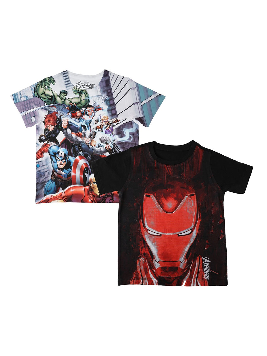 

Marvel by Wear Your Mind Boys White Printed Round Neck T-shirt