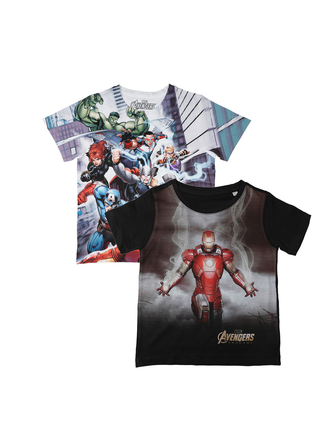 

Marvel by Wear Your Mind Boys White Printed Round Neck T-shirt