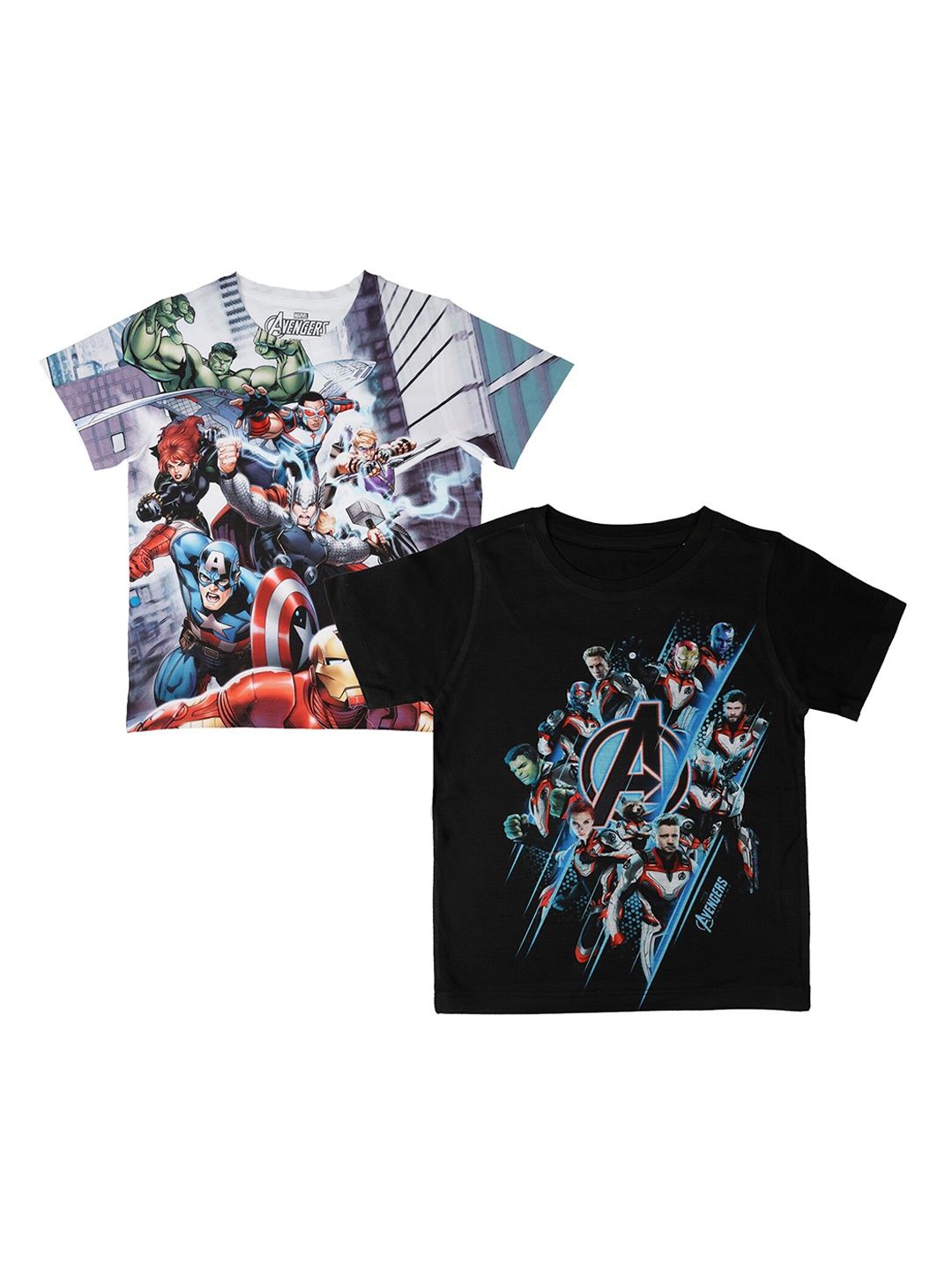 

Marvel by Wear Your Mind Boys White Printed Round Neck T-shirt