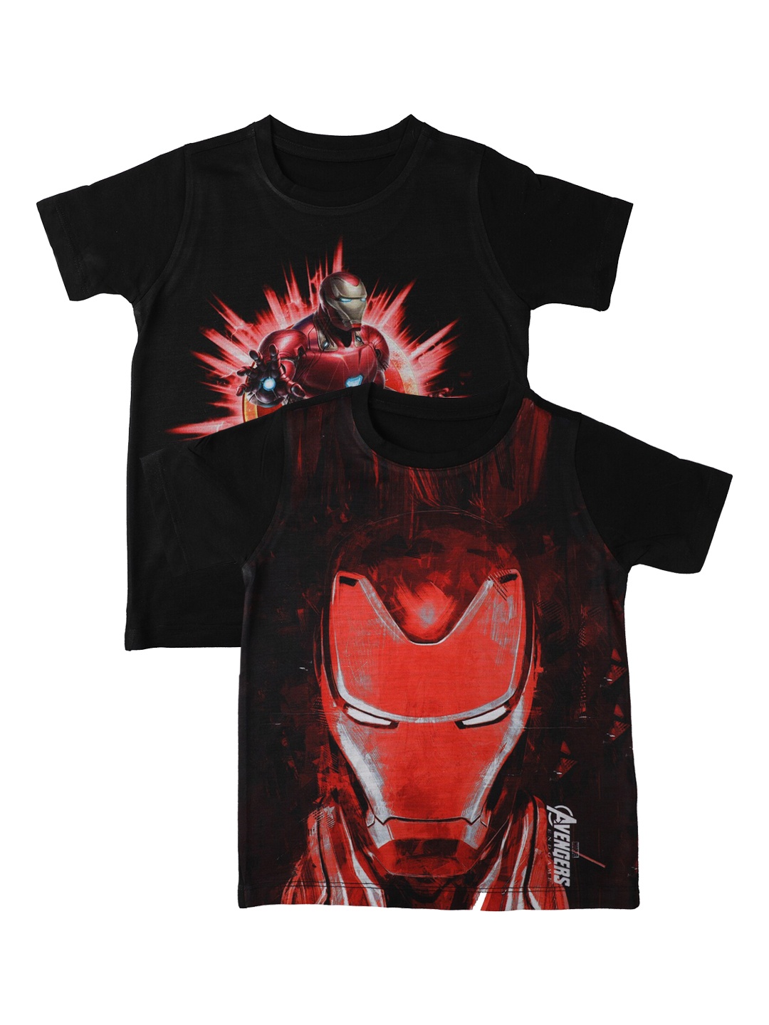 

Marvel by Wear Your Mind Boys Black Printed Round Neck T-shirt