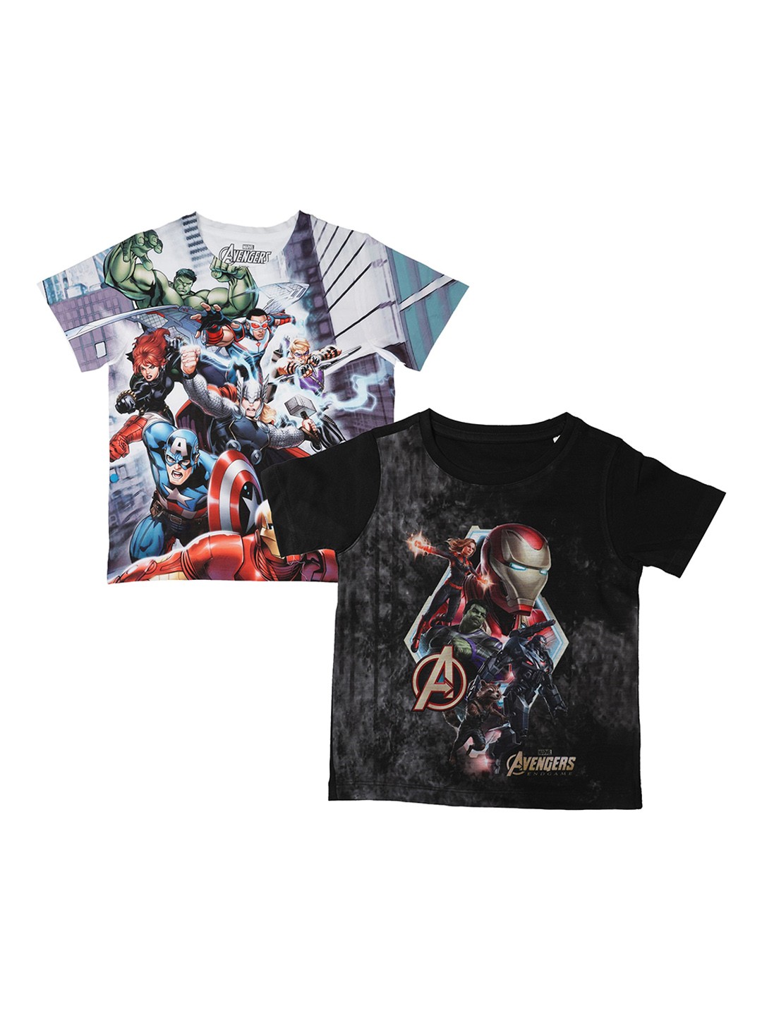 

Marvel by Wear Your Mind Boys White Printed Round Neck T-shirt