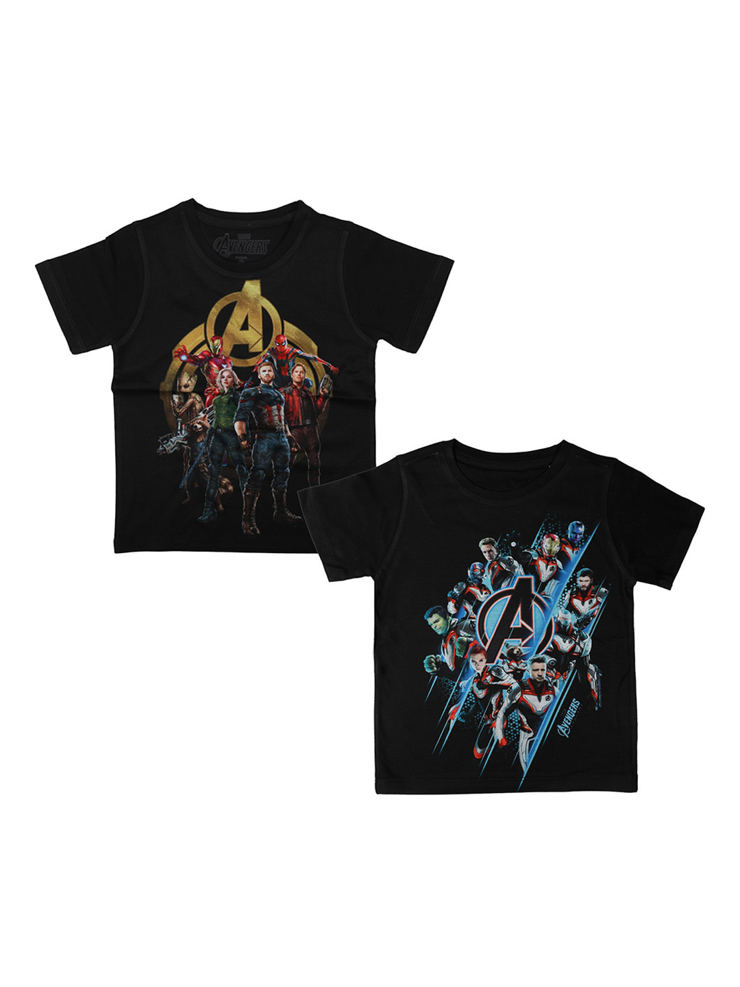 

Marvel by Wear Your Mind Boys Black Printed Round Neck T-shirt