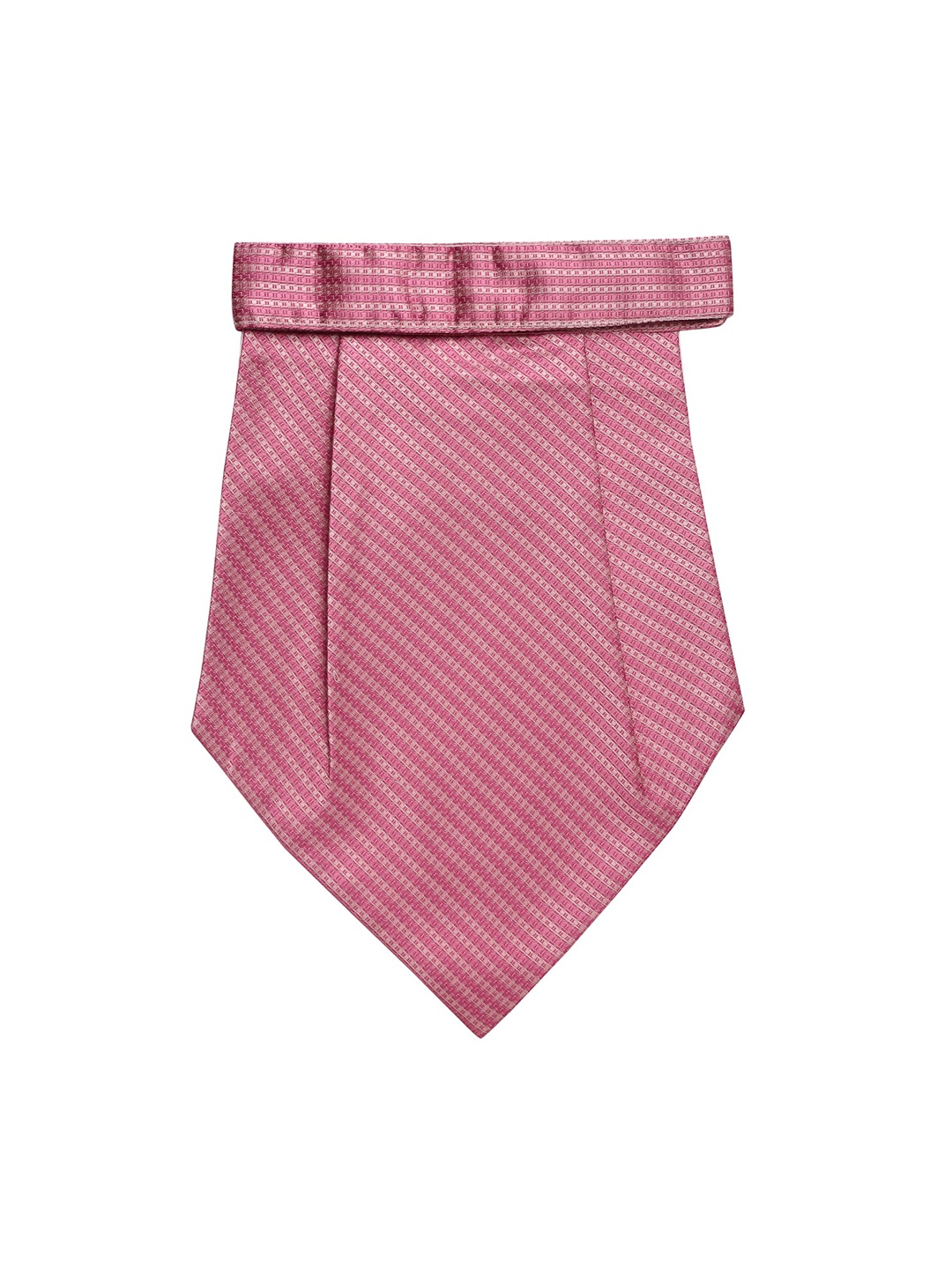 

Alvaro Castagnino Pink Woven Design Cravat