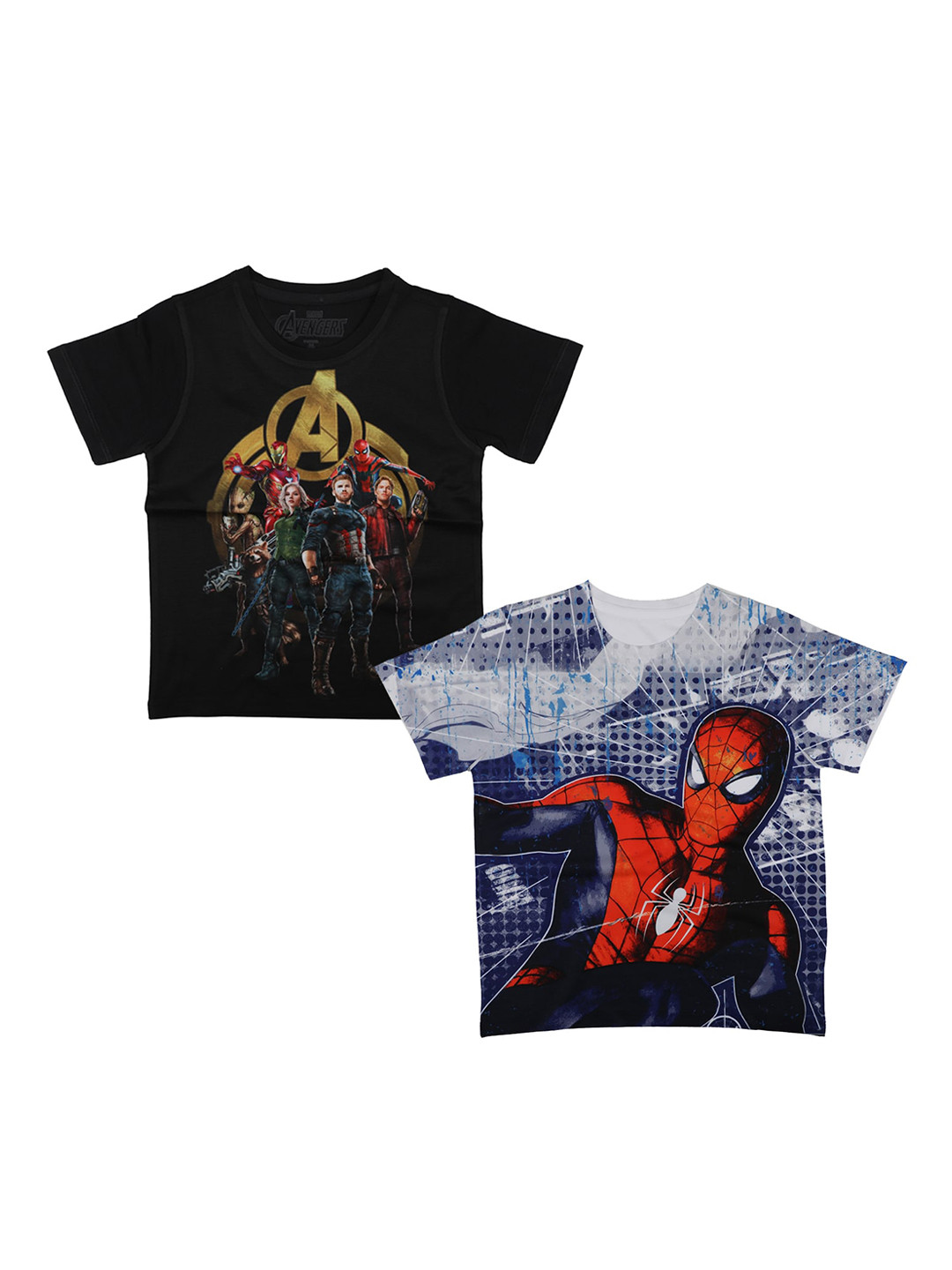 

Marvel by Wear Your Mind Boys Multicoloured Printed Round Neck T-shirt, Multi