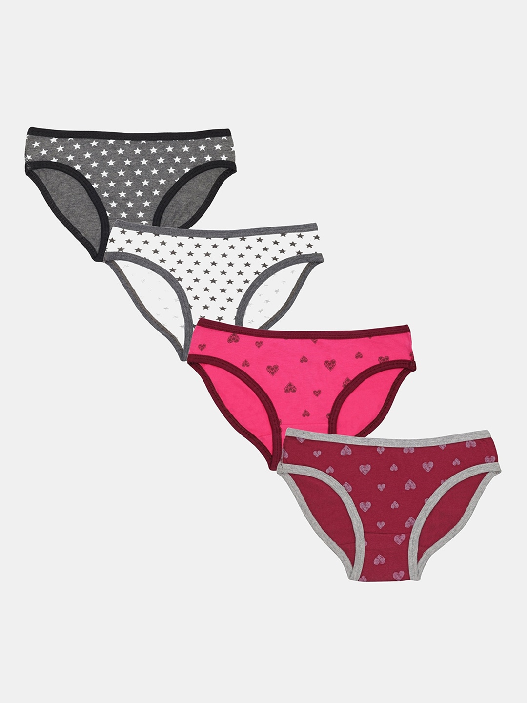 

MTB Girls Pack Of 4 Assorted Basic Briefs G3-7-8