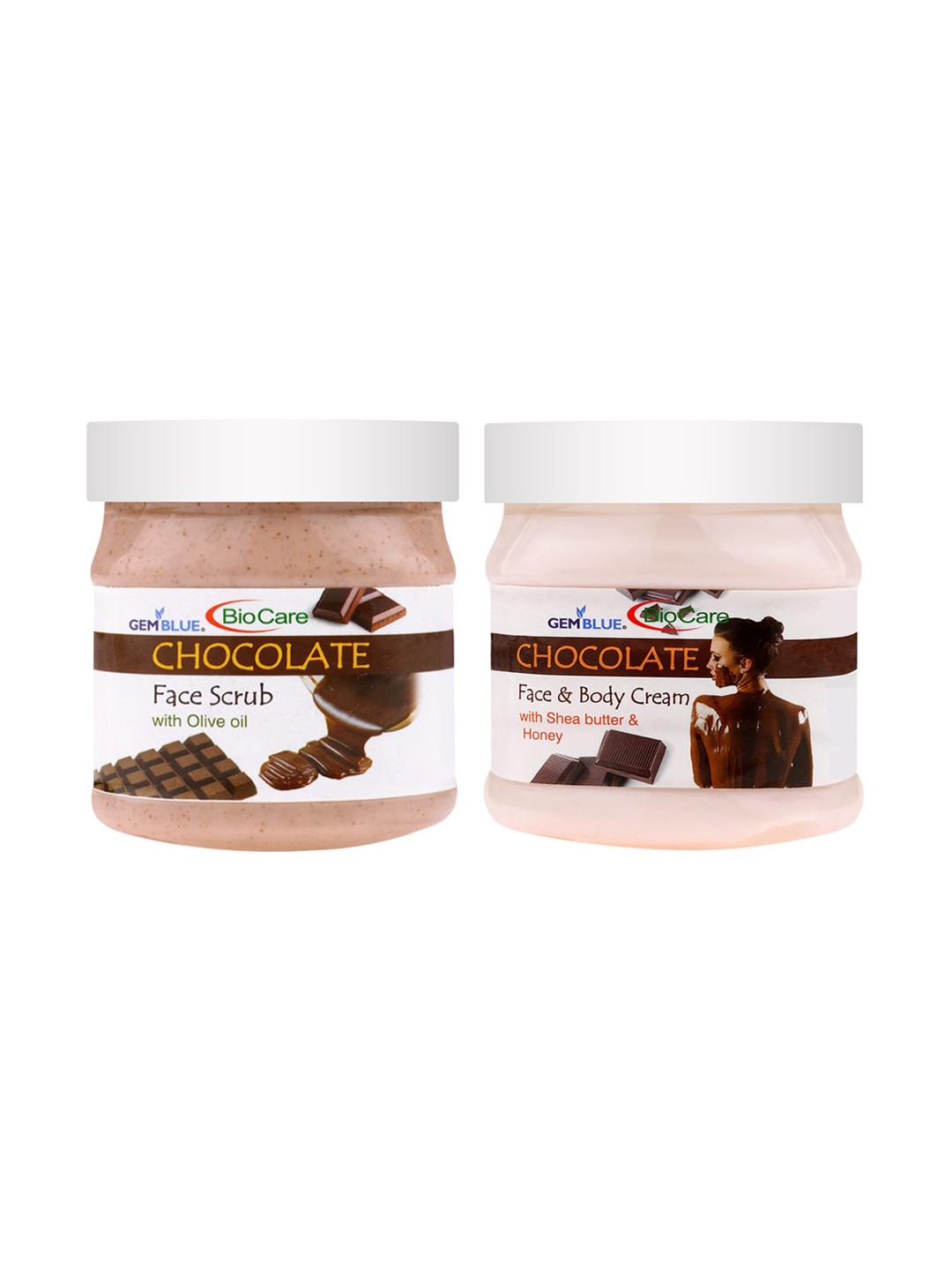 

GEMBLUE BioCare Chocolate Scrub & Biocare Chocolate Cream 1000 ml, Brown