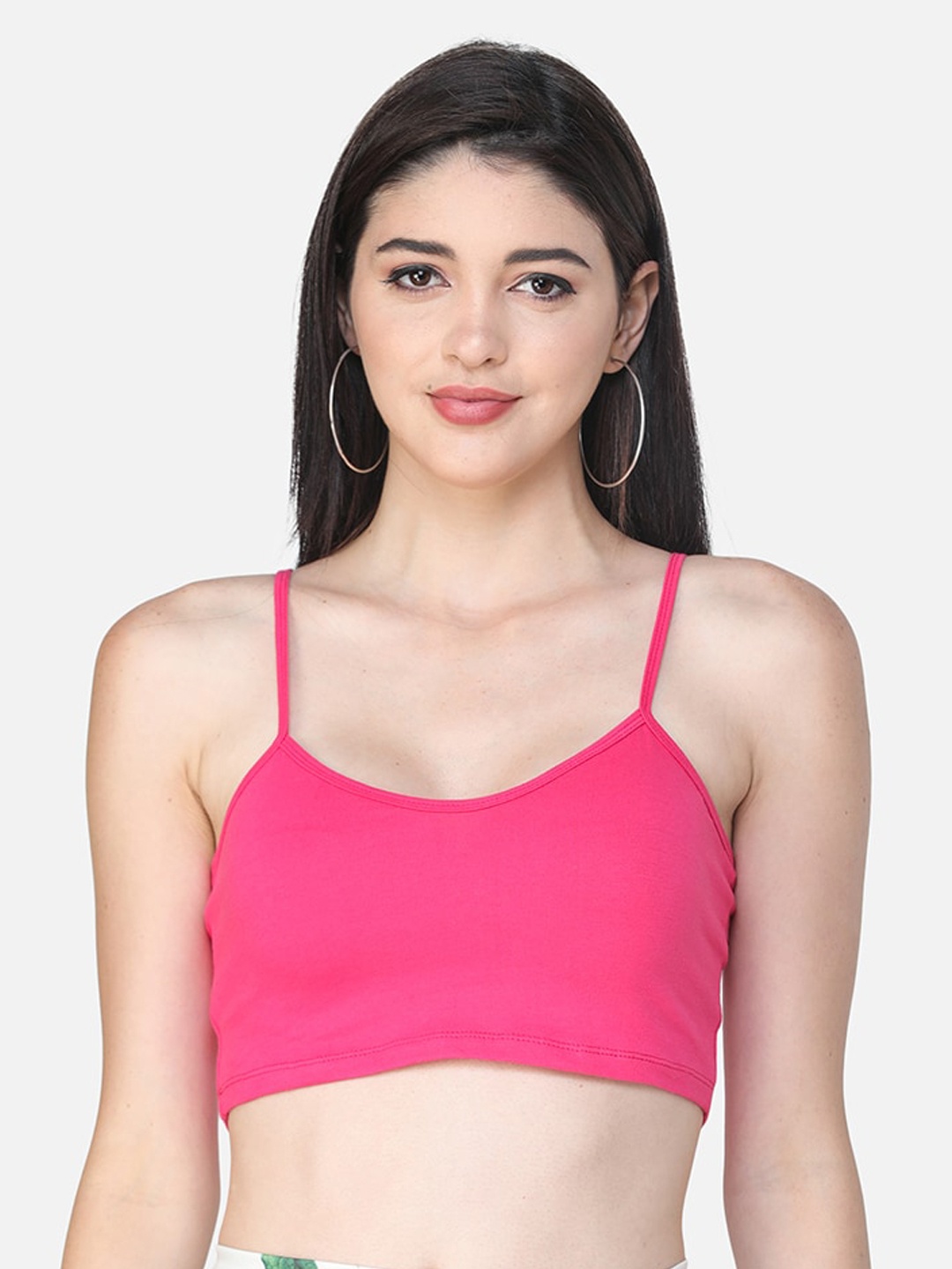 

SCORPIUS Women Pink Solid Bralette Top
