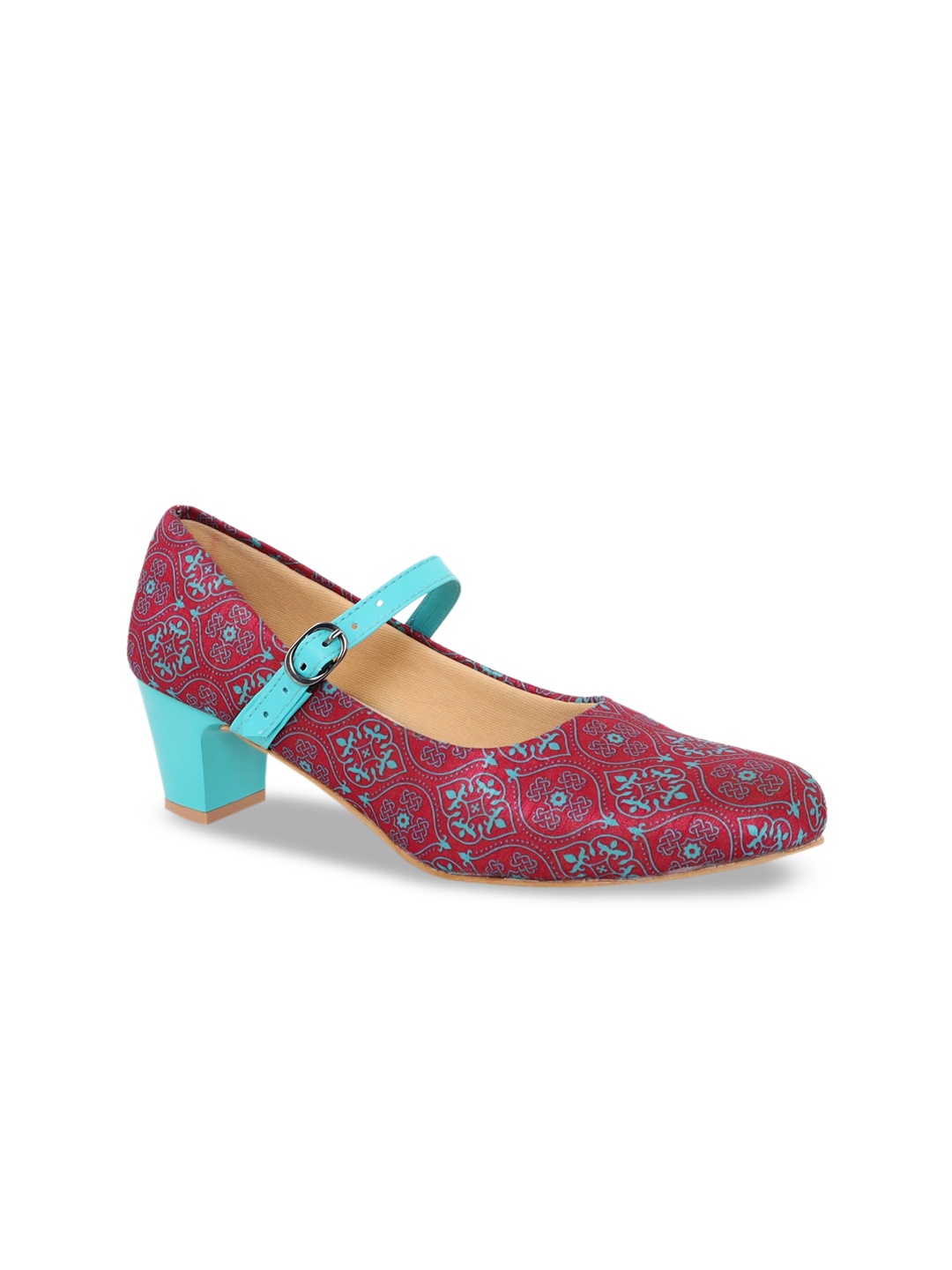 

Kanvas Women Red Printed Pumps