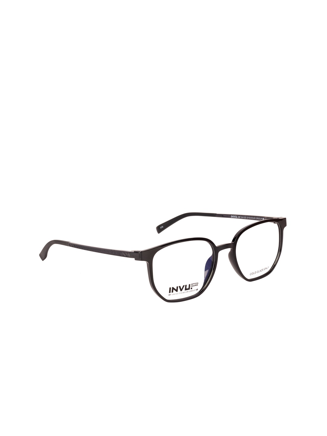 

INVU Men Grey Solid Full Rim Square Frames