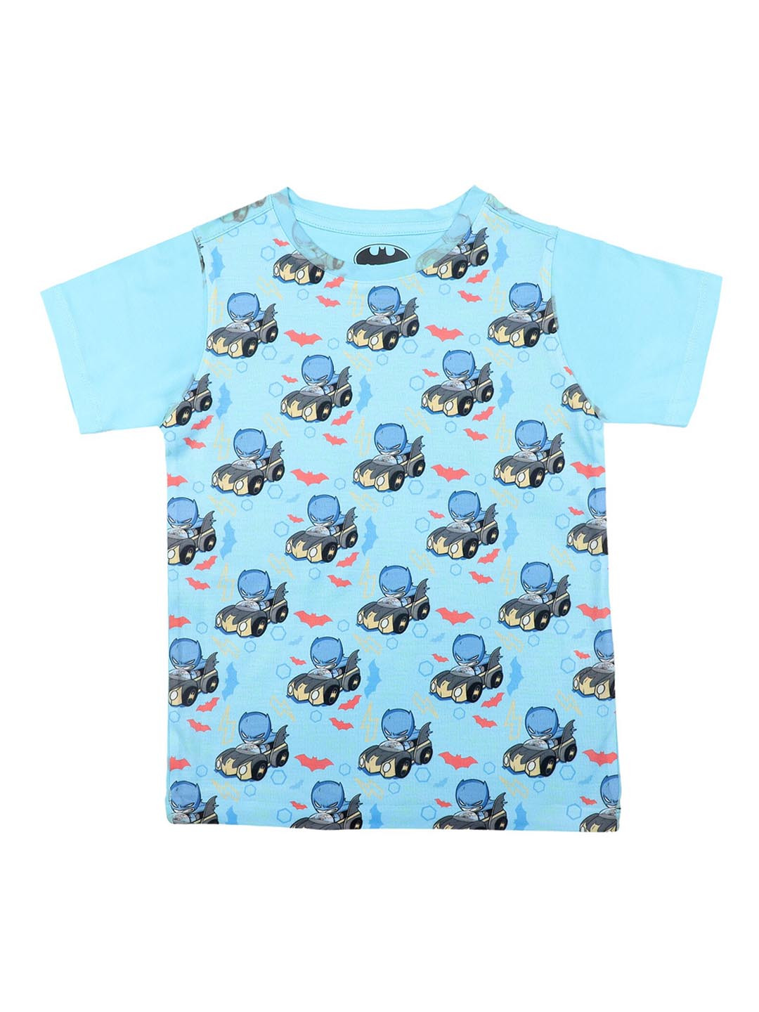 

Batman Boys Blue & Grey Printed Round Neck T-shirt