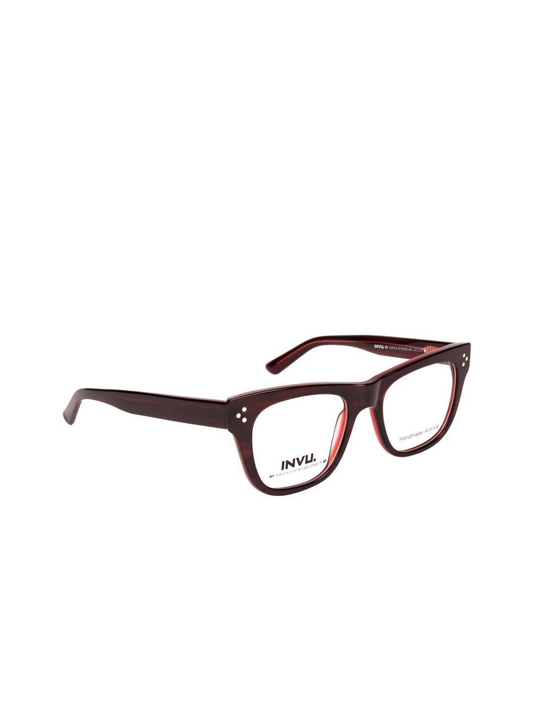 

INVU Women Brown Solid Full Rim Wayfarer Frames