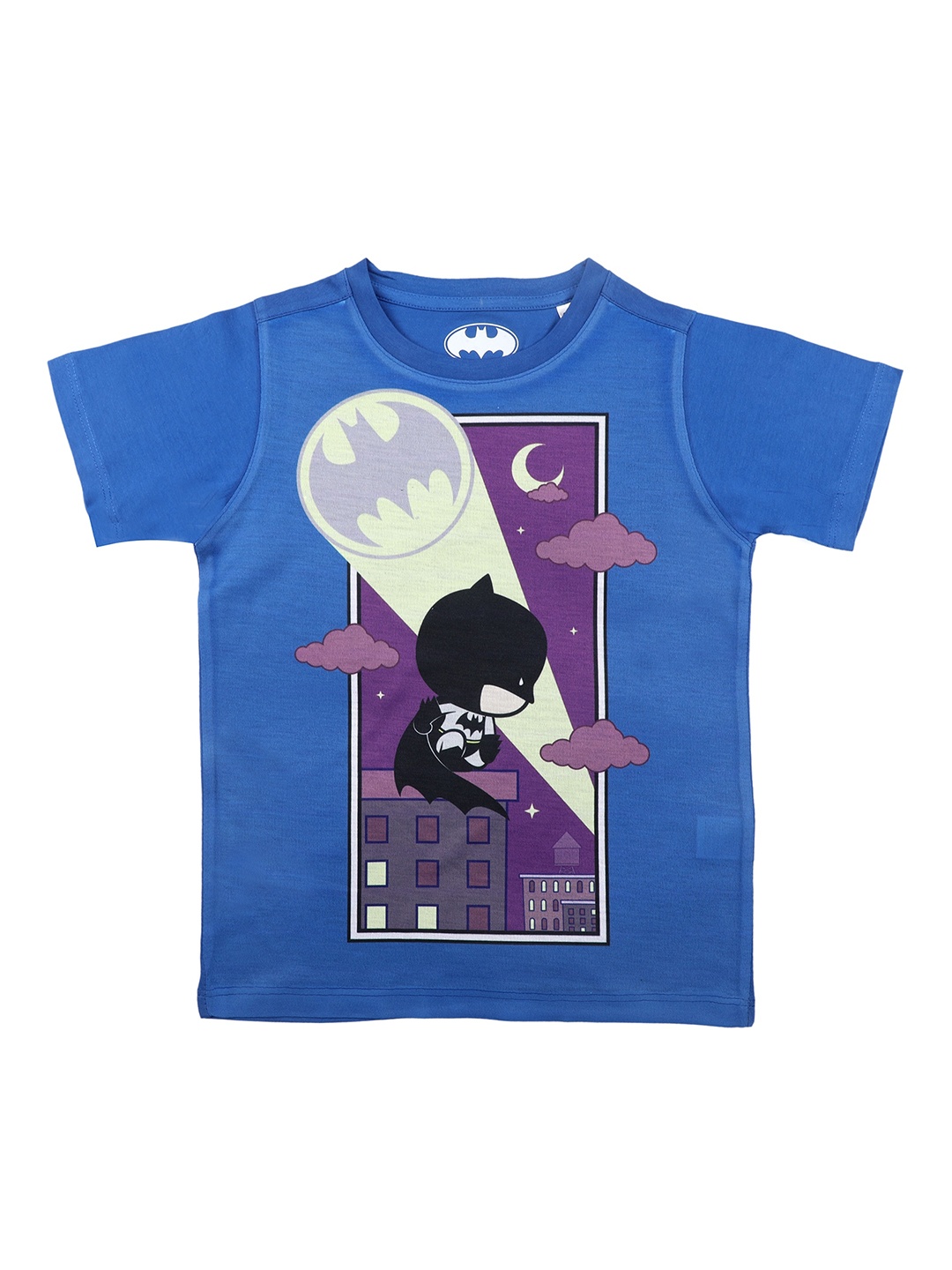

Batman Boys Blue Printed Round Neck T-shirt