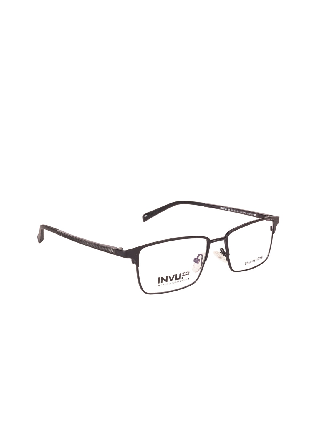 

INVU Men Brown Abstract Full Rim Rectangle Frames