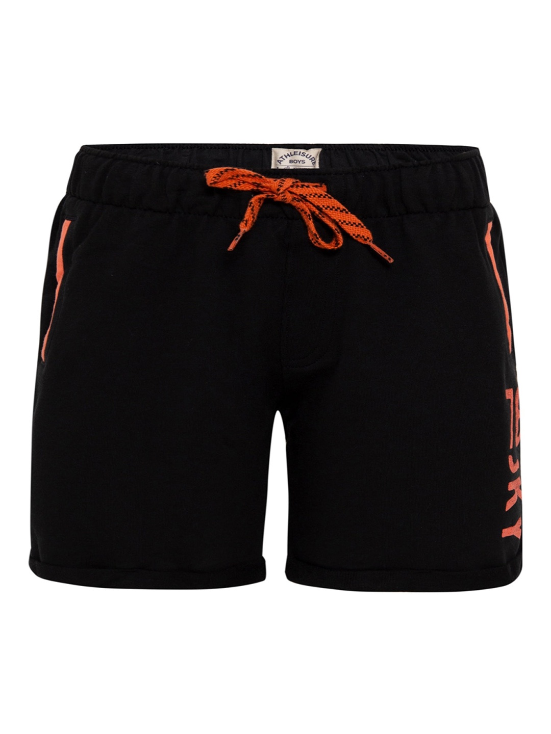 

Jockey Boys Black Printed Regular Fit Shorts