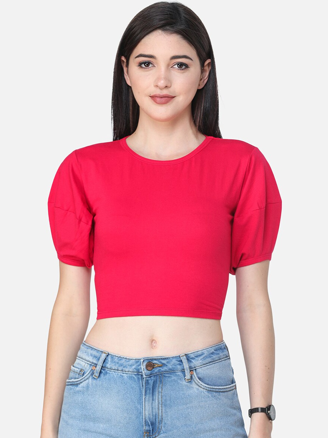 SCORPIUS Women Magenta Solid Top