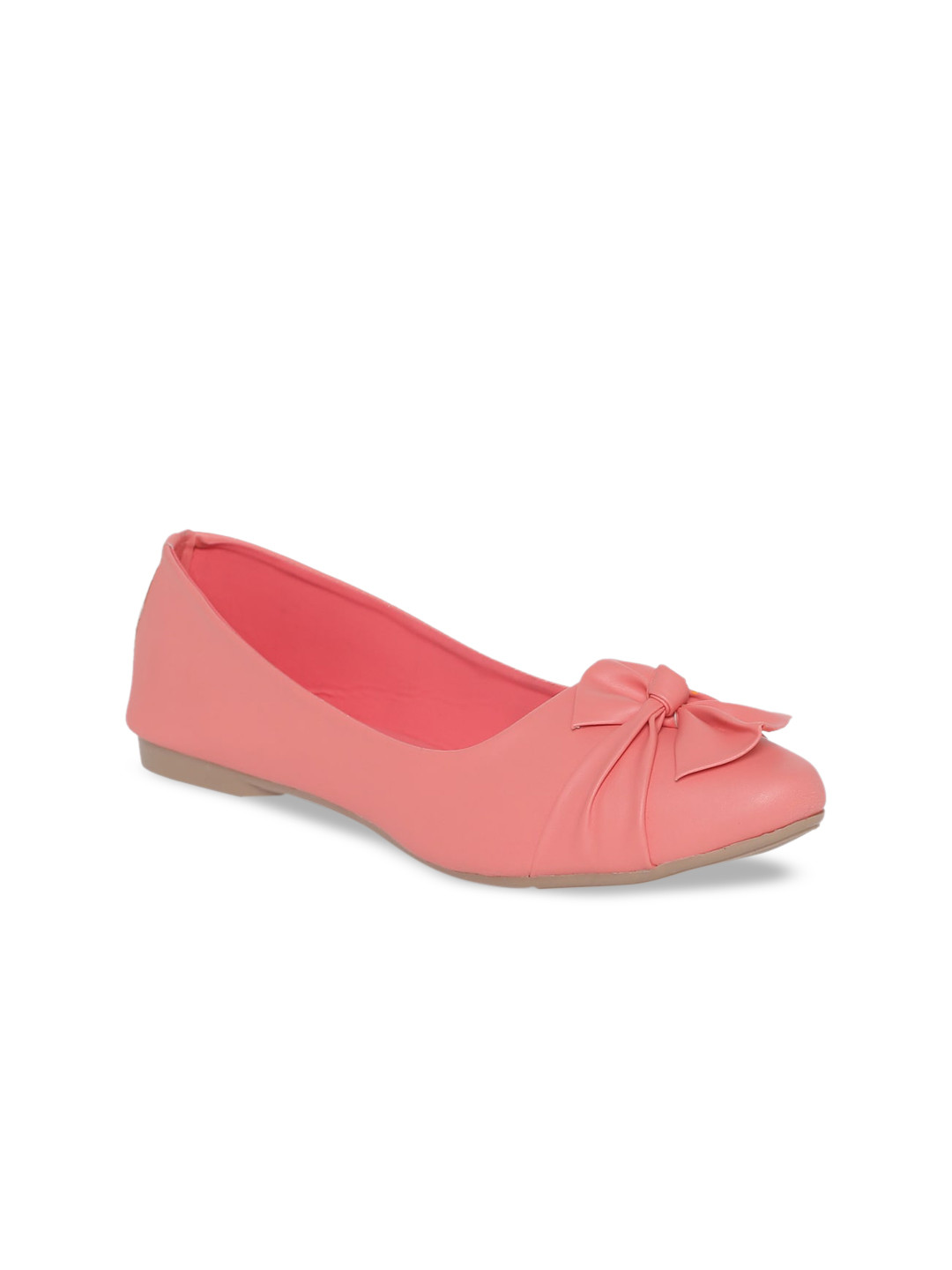

Padvesh Women Pink Solid Ballerinas