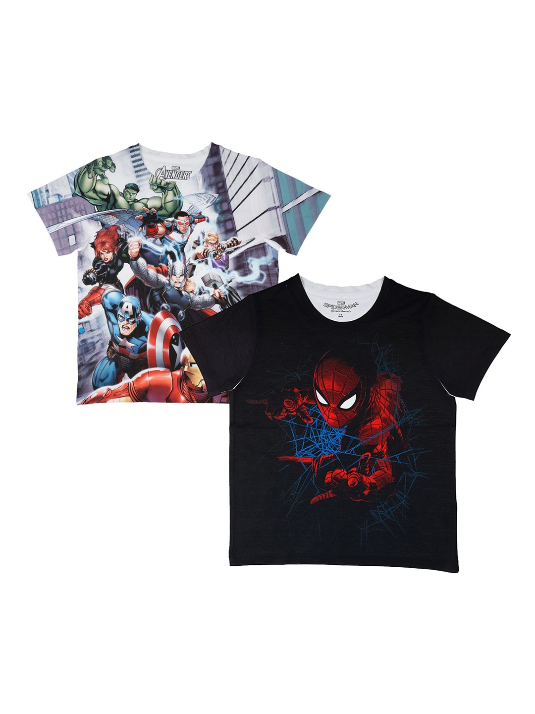 

Marvel by Wear Your Mind Boys White Printed Round Neck T-shirt