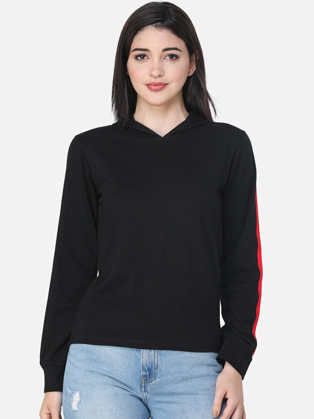 SCORPIUS Women Black Solid Top