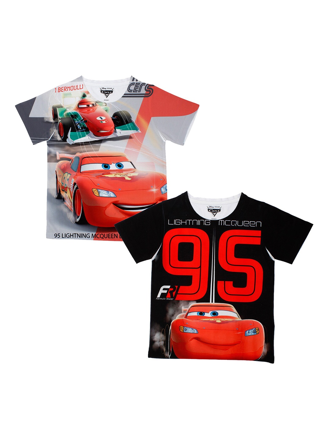 

Disney by Wear Your Mind Boys White Printed Round Neck T-shirt