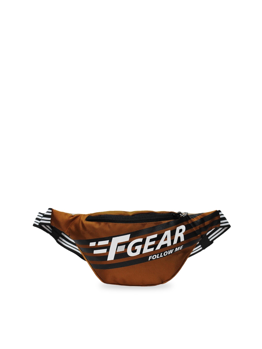 F Gear Unisex Brown & White Printed Enzo Waist Pouch