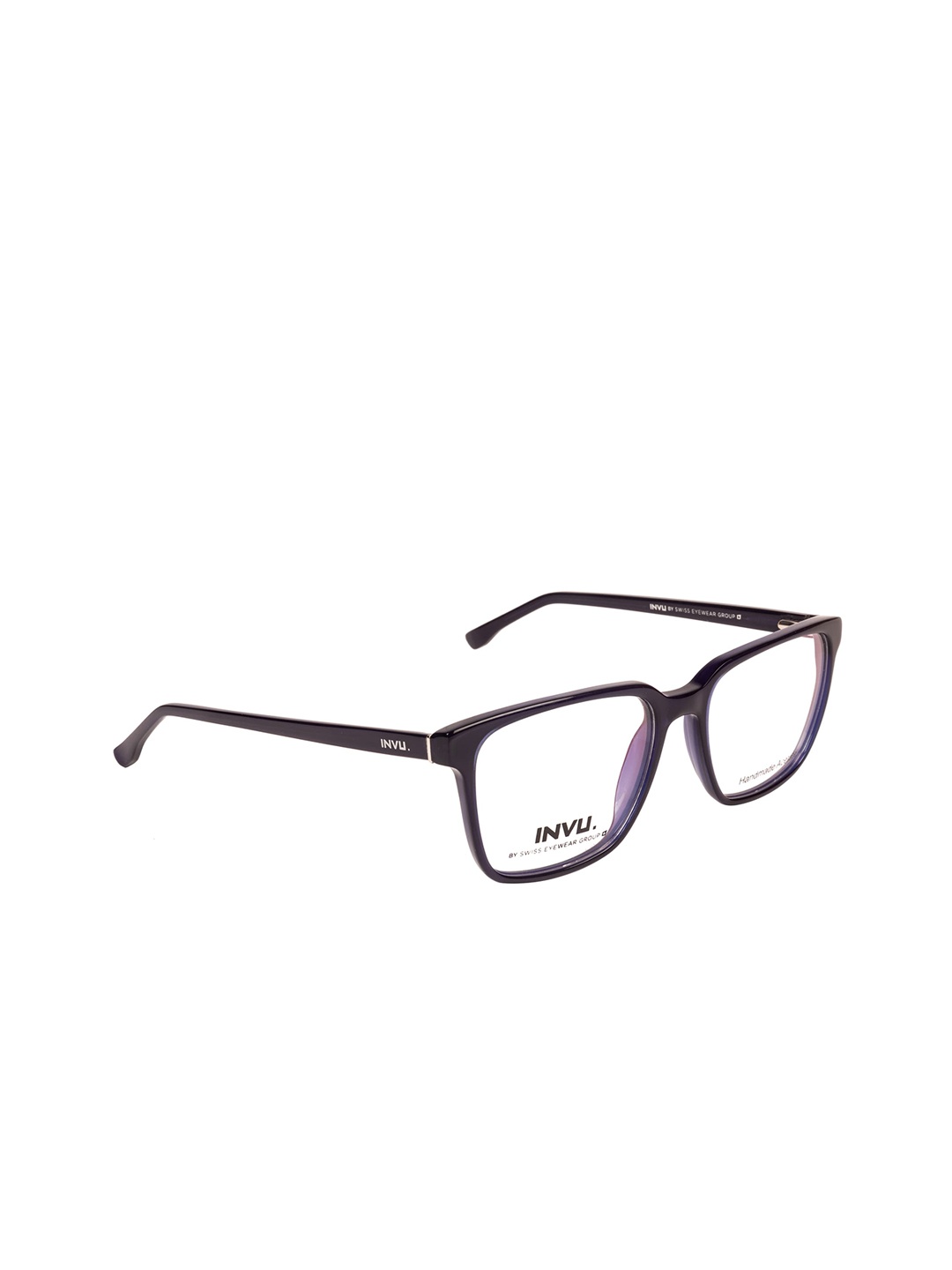 INVU Men Blue Solid Full Rim Rectangle Frames