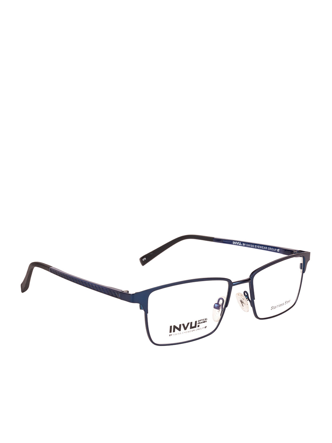 

INVU Men Blue Solid Full Rim Square Frames