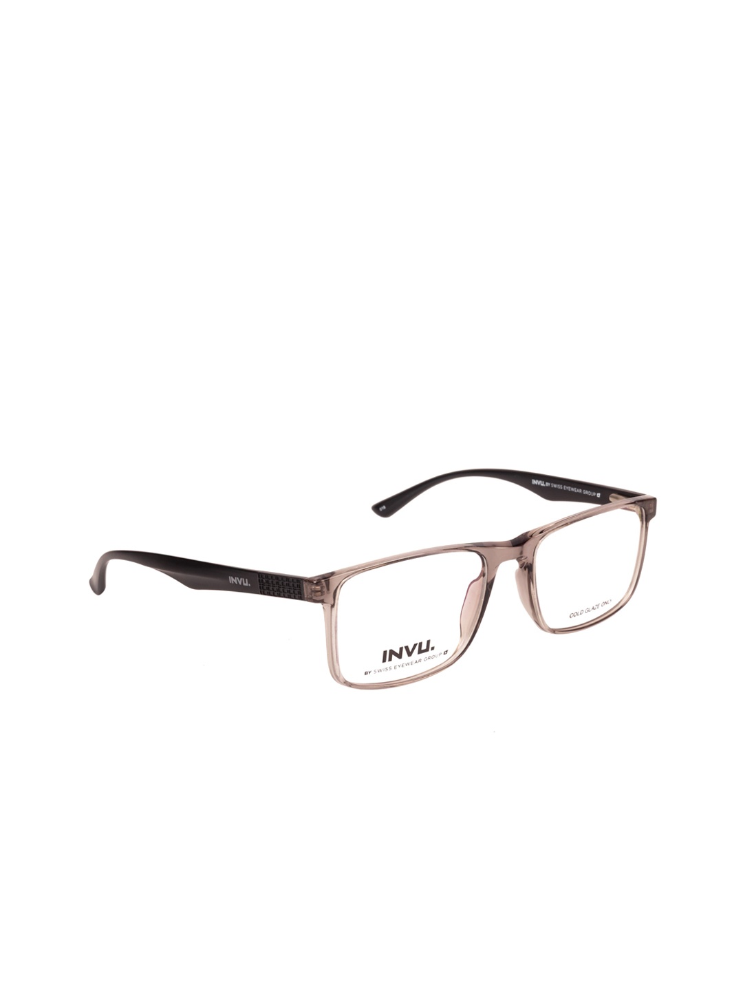 

INVU Women Rose Gold Solid Full Rim Rectangle Frames