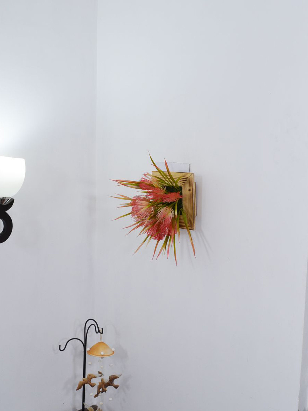 

fancy mart Red & Green Artificial Wall Seed Plant Hanging Panel
