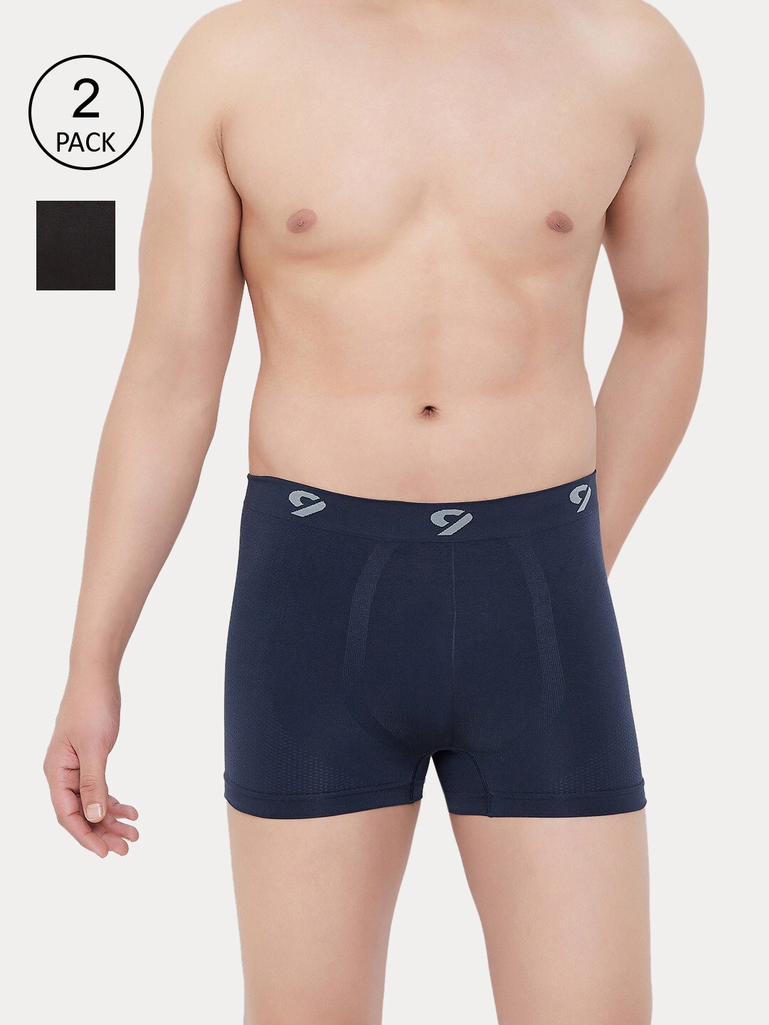 

C9 AIRWEAR Men Pack of 2 Assorted Trunks P604JetBlack_P601