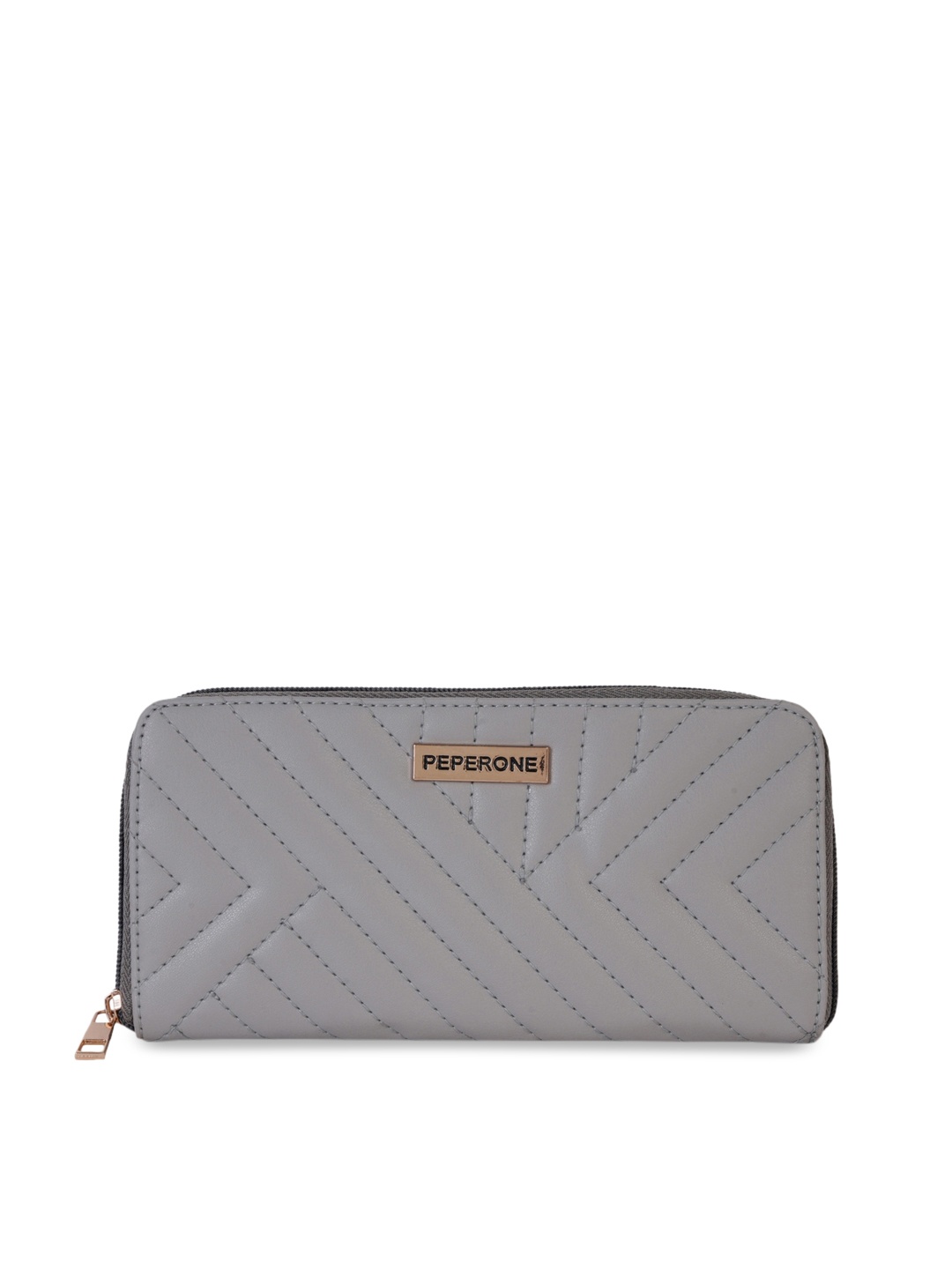 

Peperone Grey Textured Handheld Bag