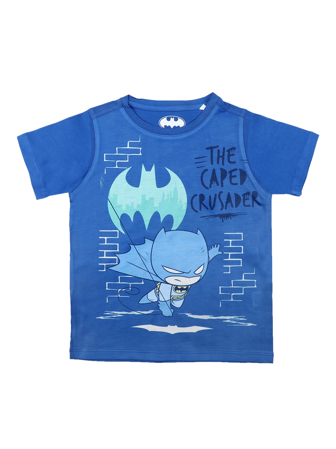

Batman Boys Blue & Green Printed Round Neck T-shirt