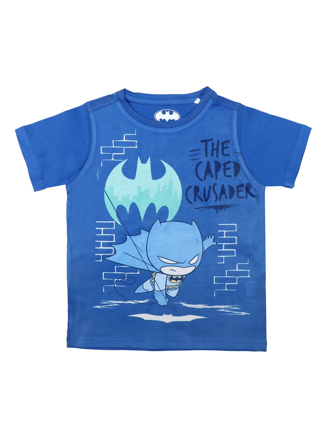 

Batman Boys Blue & Green Printed Round Neck T-shirt