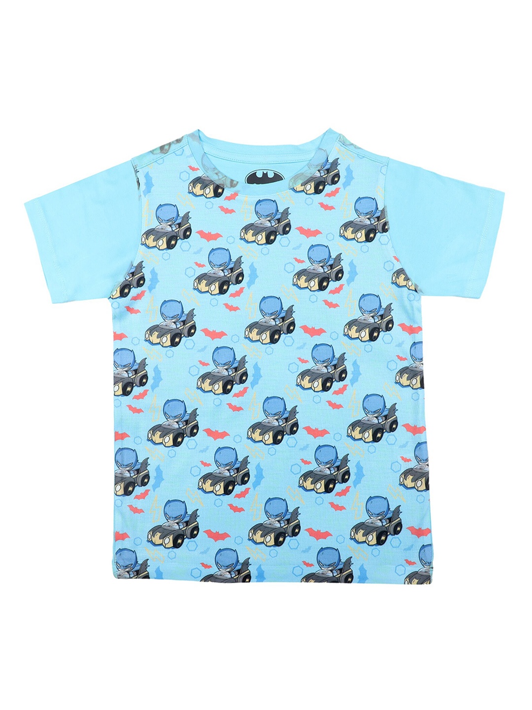 

Batman Boys Blue & Grey Printed Round Neck T-shirt