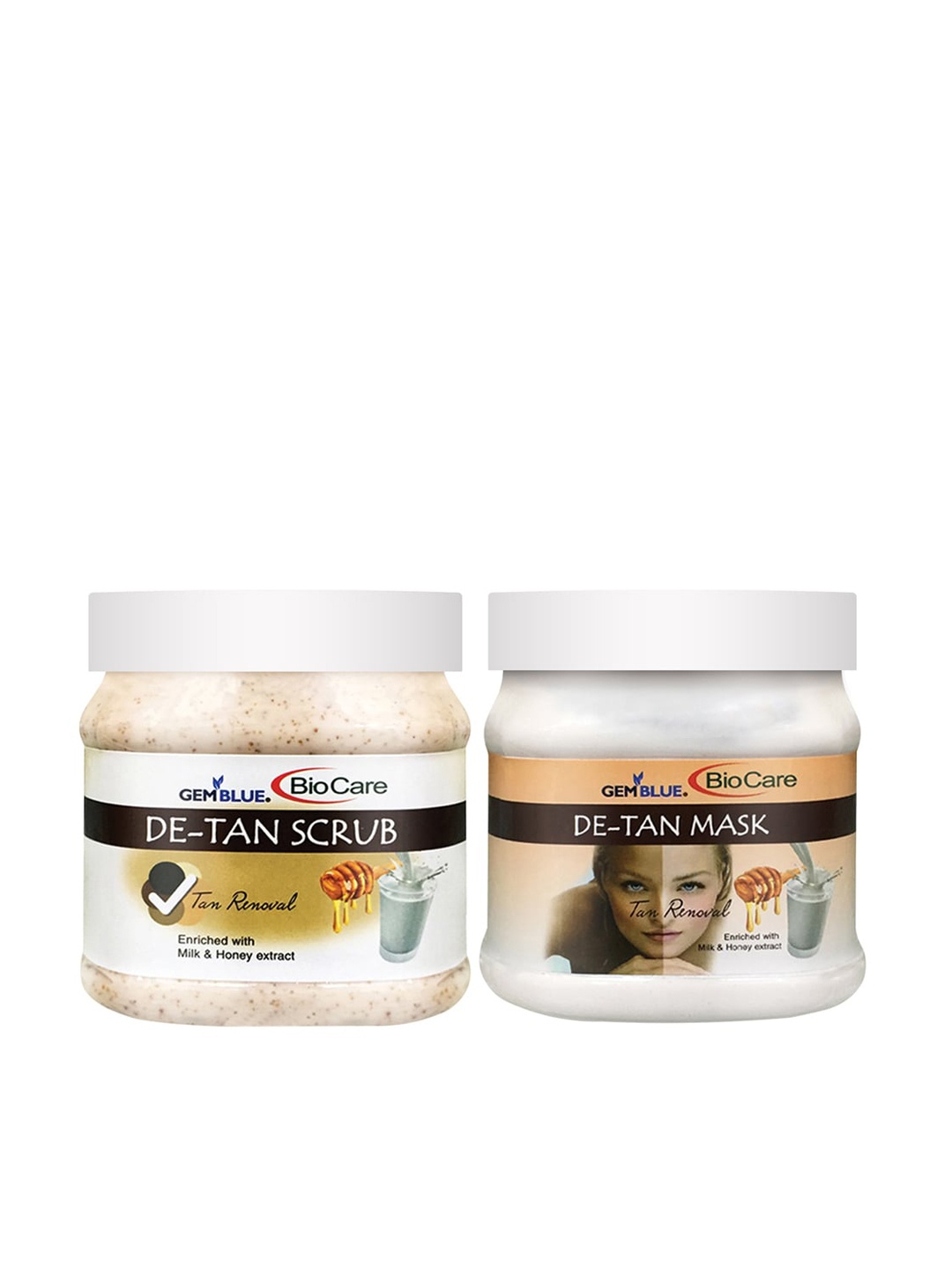 

GEMBLUE BioCare Unisex Set Of 2 De Tan Scrub & Mask, Brown